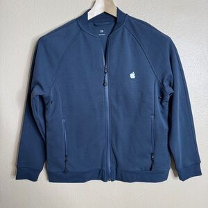 Apple Store Employee Tech Jacket XS Navy Unisex Full Zip Multiple Pockets New